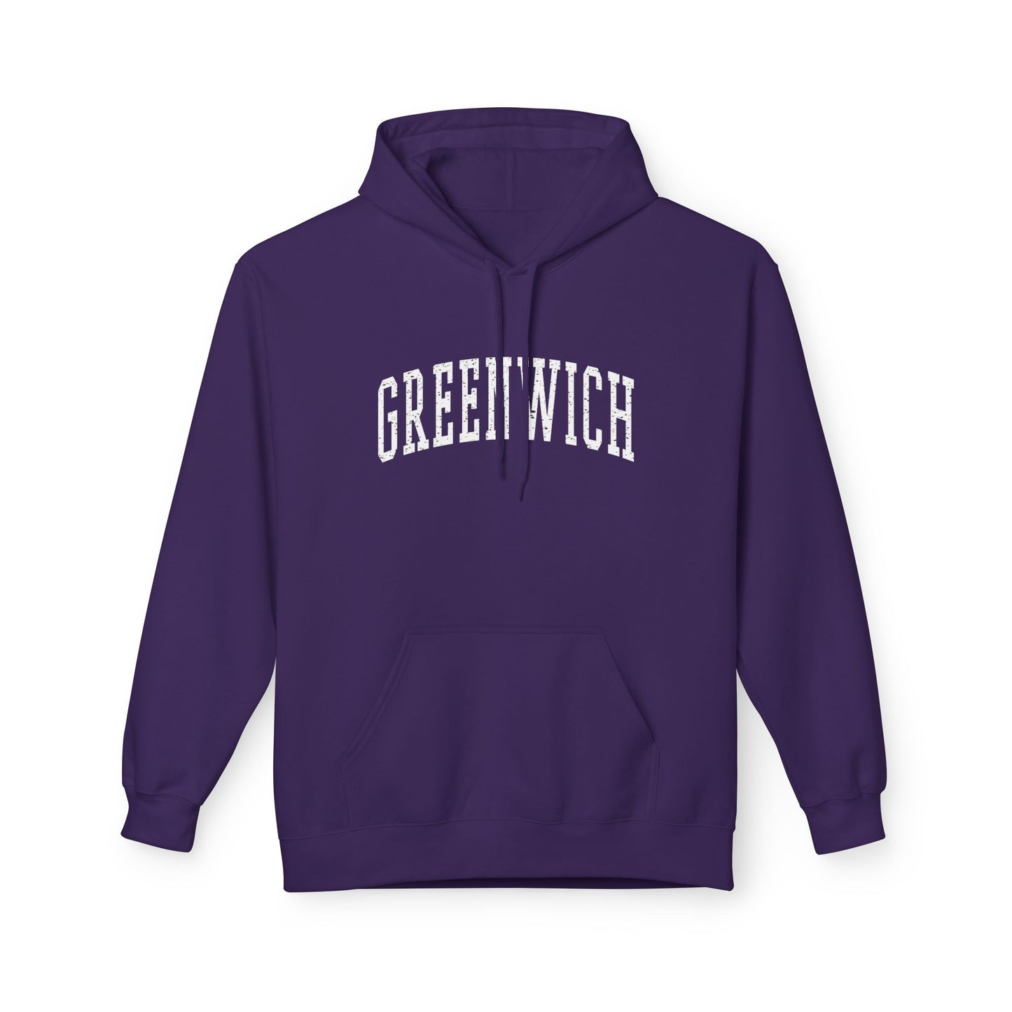 Greenwich, CT Fleece Hoodie - Unisex Sweatshirt for Casual Comfort