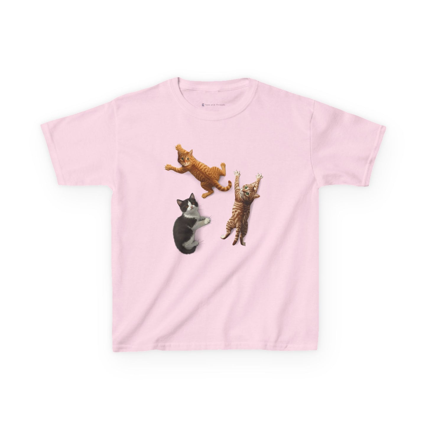 Kids' Clinging Kittens T-Shirt - 14 colors