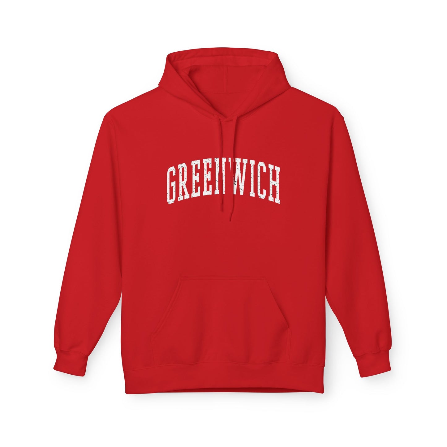Greenwich, CT Fleece Hoodie - Unisex Sweatshirt for Casual Comfort
