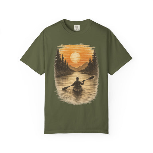 Sunset Kayak Unisex T-Shirt - 11 colors