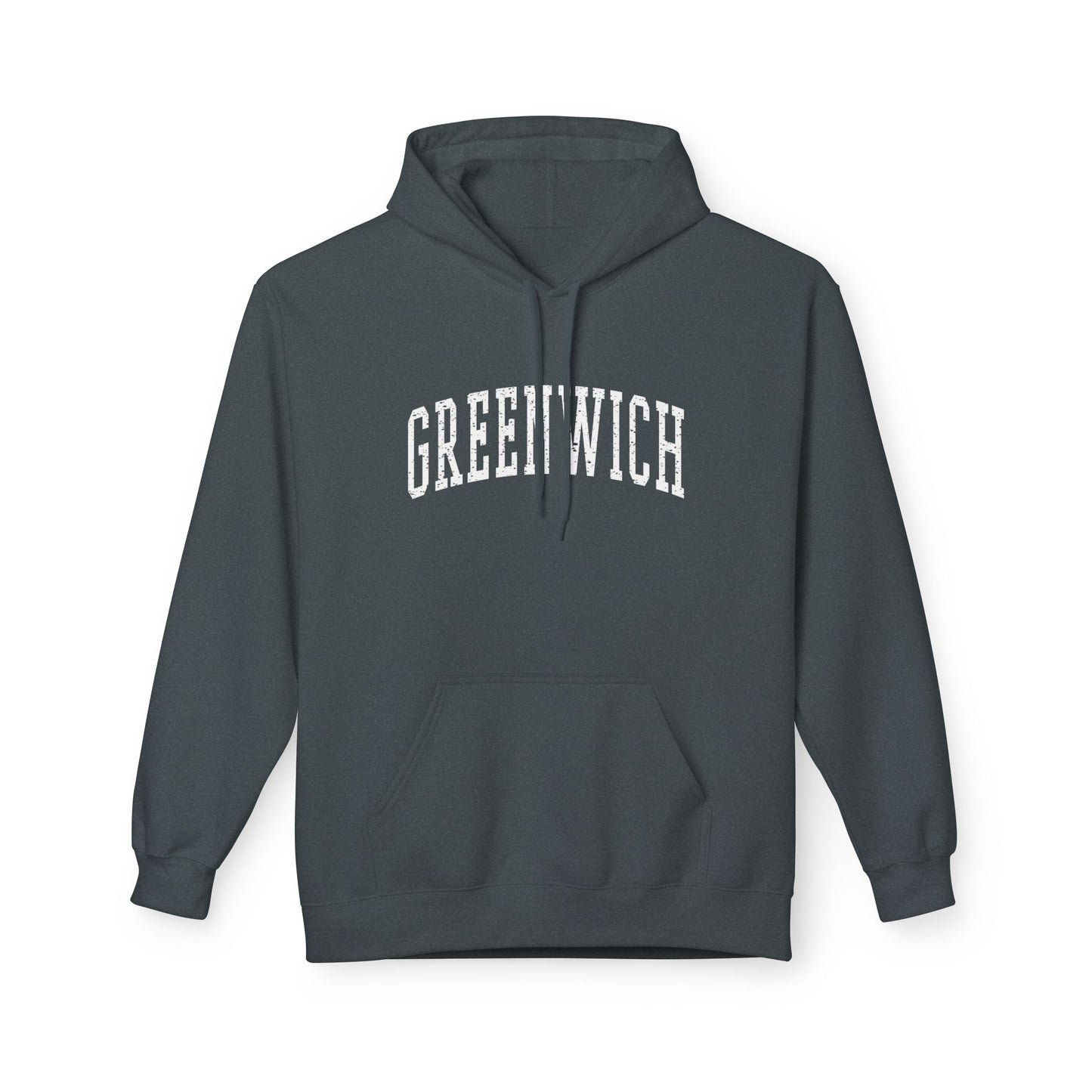 Greenwich, CT Fleece Hoodie - Unisex Sweatshirt for Casual Comfort