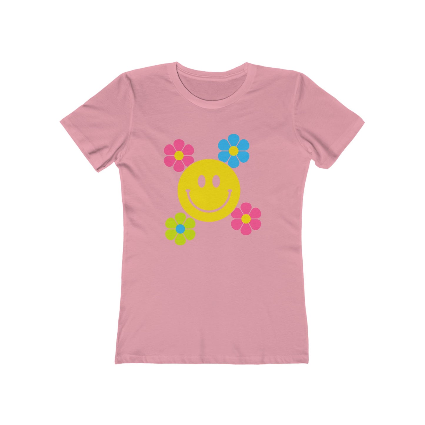 Women's Smiley Flower T-Shirt - 11 colors