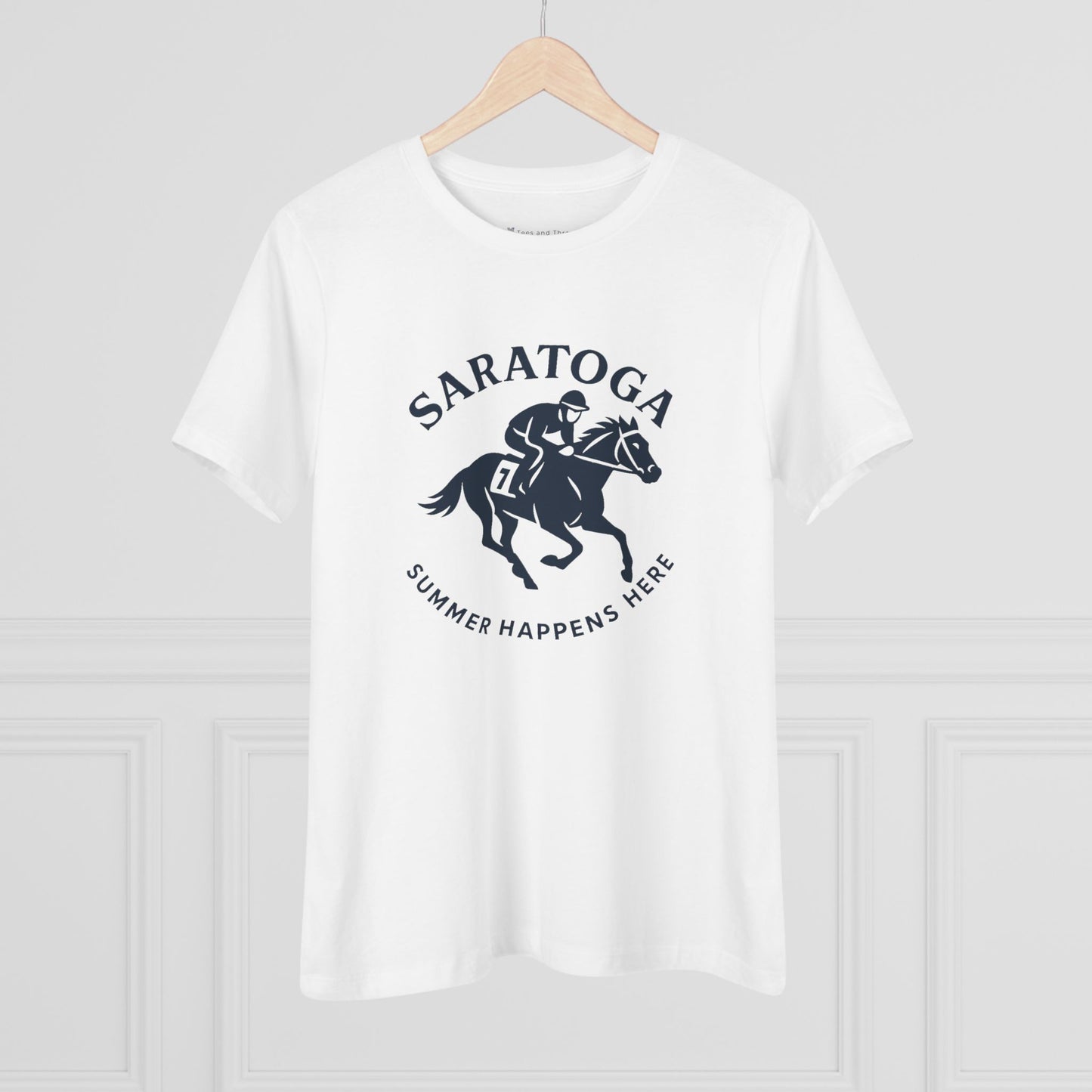 Women's Saratoga Summer Happens Here Semi-Relaxed T-Shirt