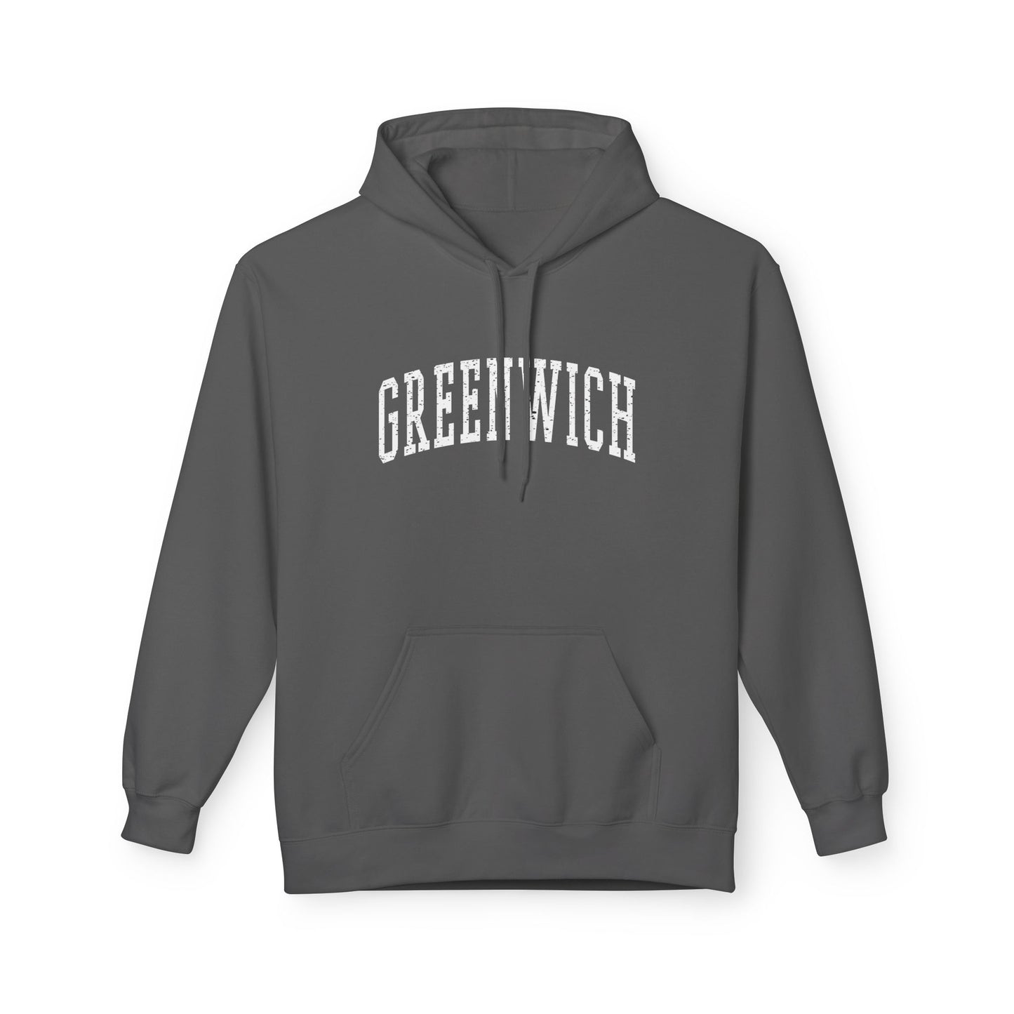 Greenwich, CT Fleece Hoodie - Unisex Sweatshirt for Casual Comfort
