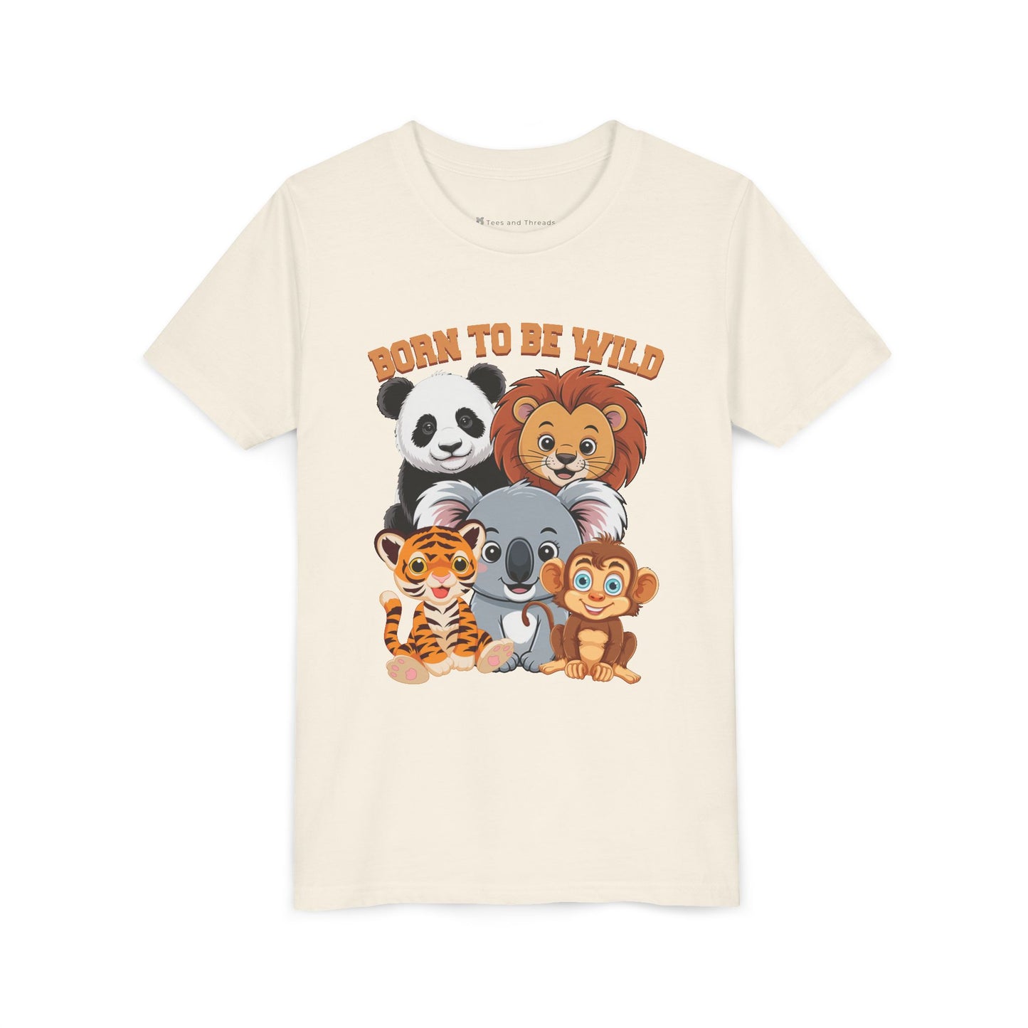 Born to Be Wild Animal Friends Kids T-Shirt