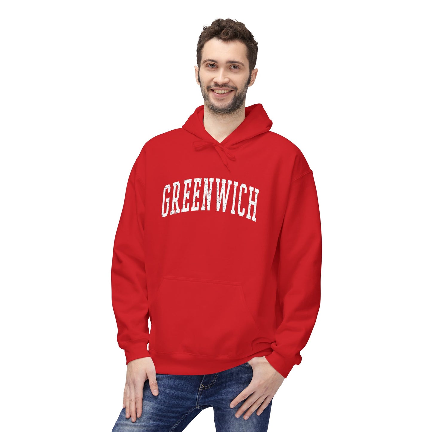 Greenwich, CT Fleece Hoodie - Unisex Sweatshirt for Casual Comfort