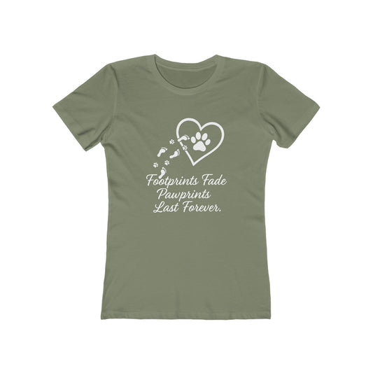 Women's Pawprints Last Forever T-Shirt - 9 colors