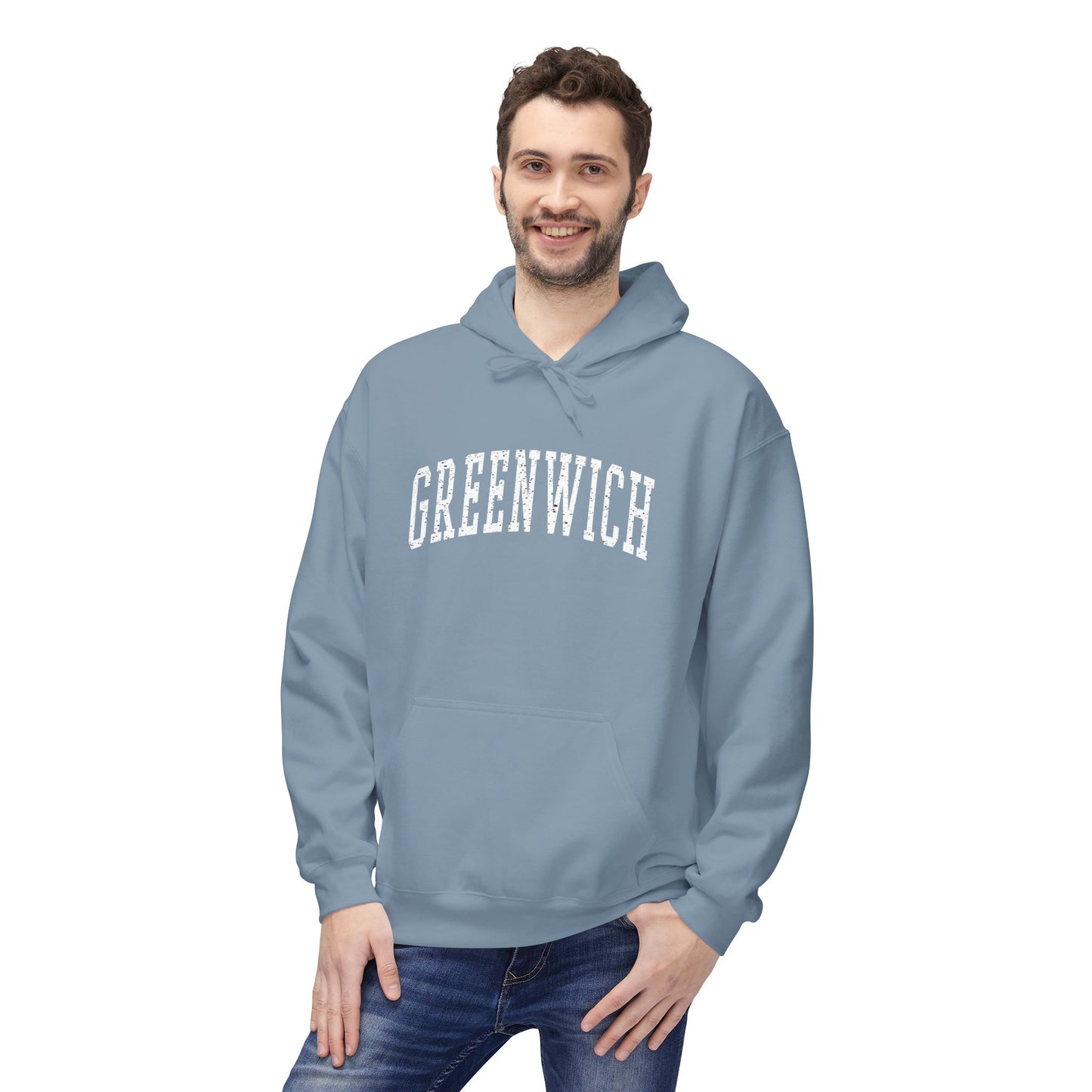 Greenwich, CT Fleece Hoodie - Unisex Sweatshirt for Casual Comfort