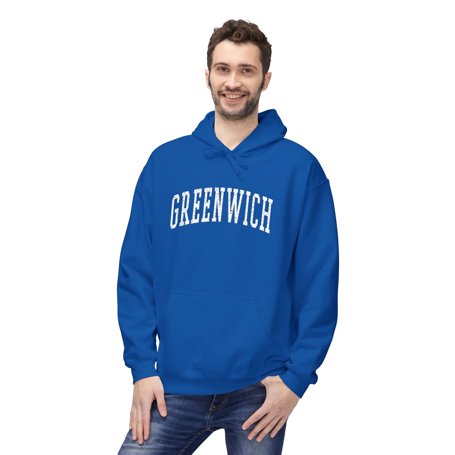 Greenwich, CT Fleece Hoodie - Unisex Sweatshirt for Casual Comfort
