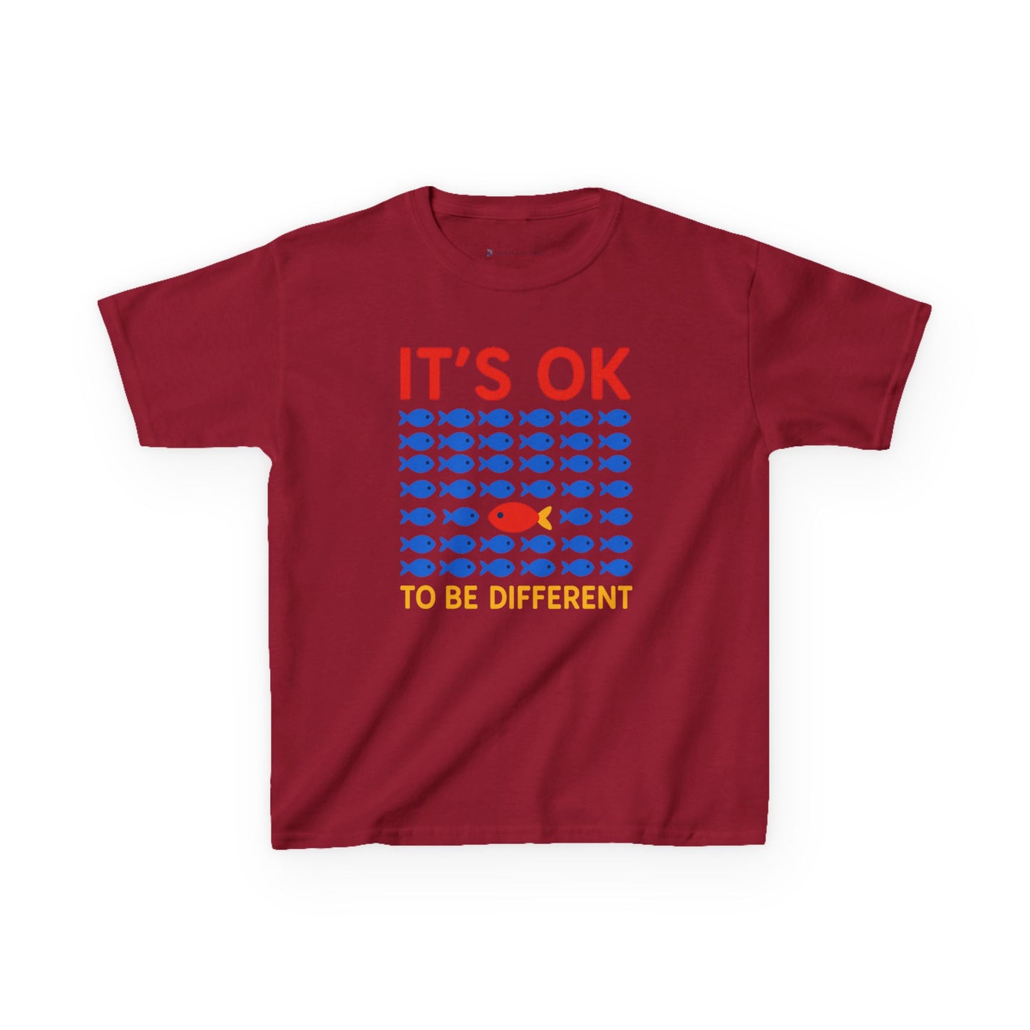 Kids' It's OK To Be Different Fishy Friends T-Shirt - 15 colors