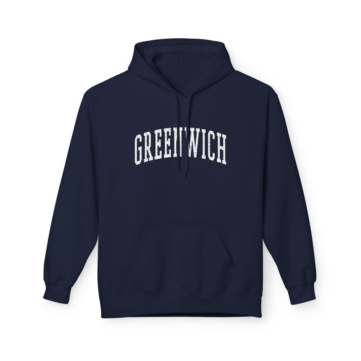 Greenwich, CT Fleece Hoodie - Unisex Sweatshirt for Casual Comfort