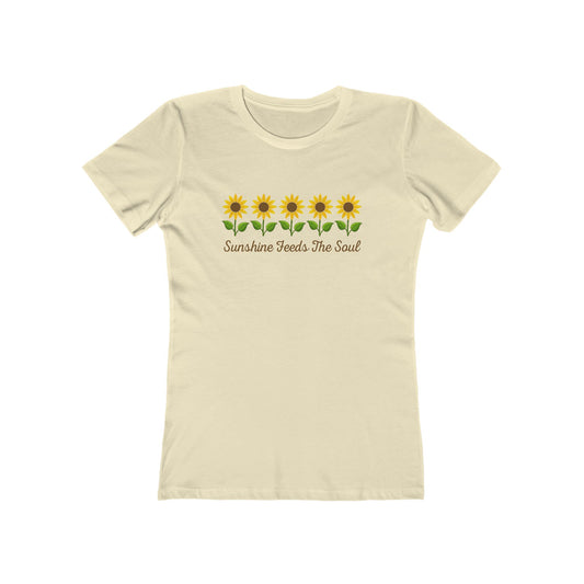 Women's Sunshine Feeds the Soul Flower T-Shirt - 8 colors