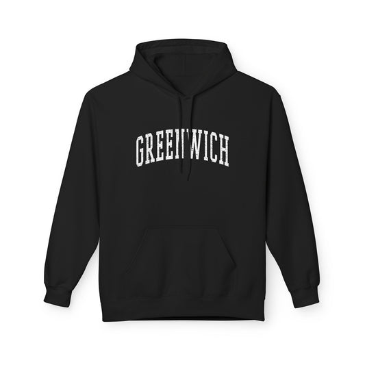 Greenwich, CT Fleece Hoodie - Unisex Sweatshirt for Casual Comfort - 11 colors