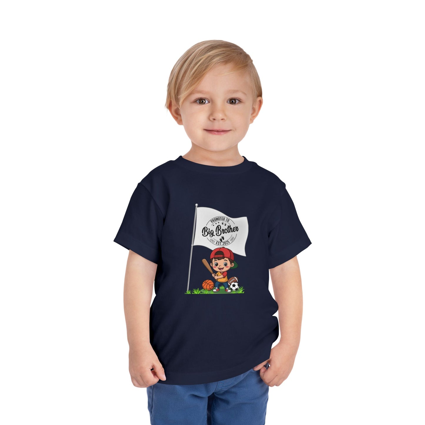 Promoted to Big Brother Cute Toddler Tee - 6 colors