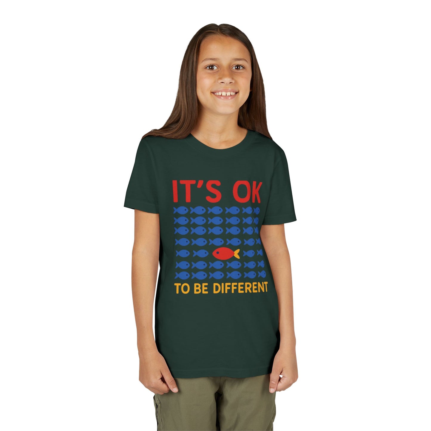 It's OK To Be Different Fishy Friends Kids T-Shirt