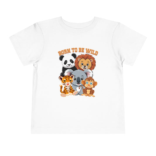 Born To Be Wild Cute Animals Toddler Tee - 8 colors