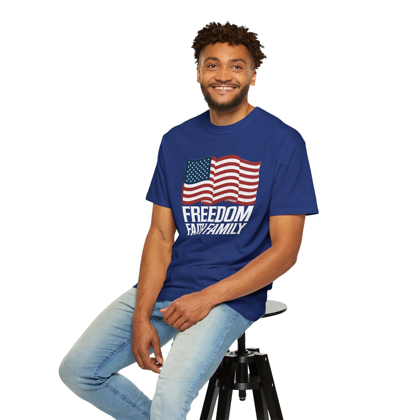Patriotic Freedom Faith Family T-shirt