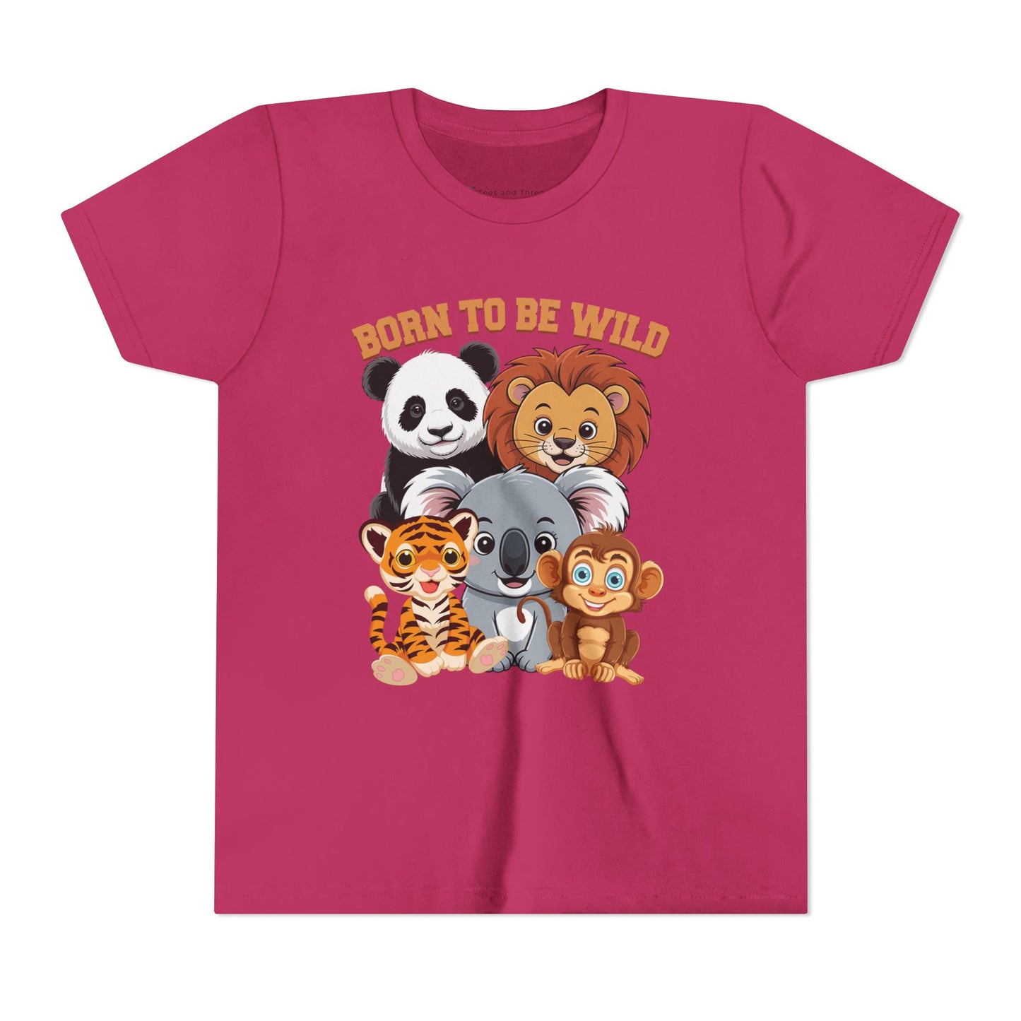 Born to Be Wild Animal Friends Kids T-Shirt