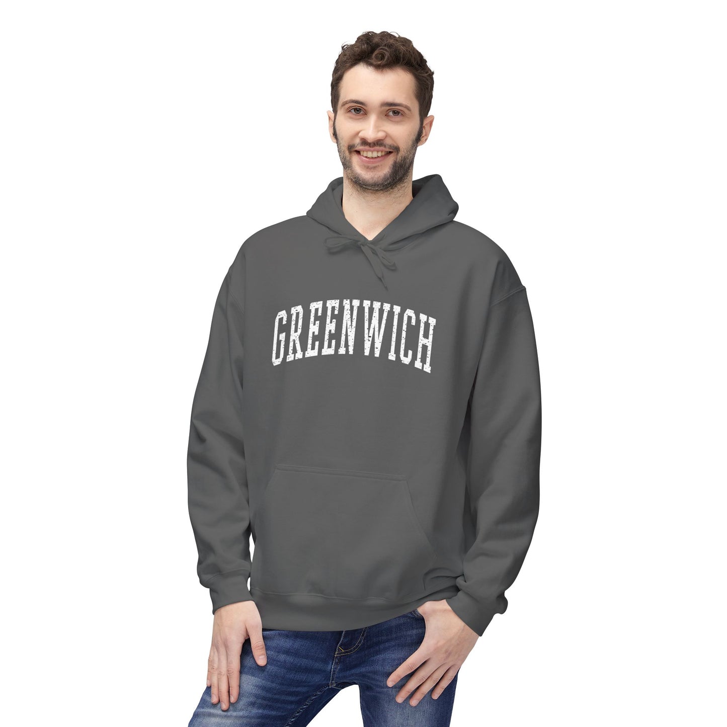 Greenwich, CT Fleece Hoodie - Unisex Sweatshirt for Casual Comfort
