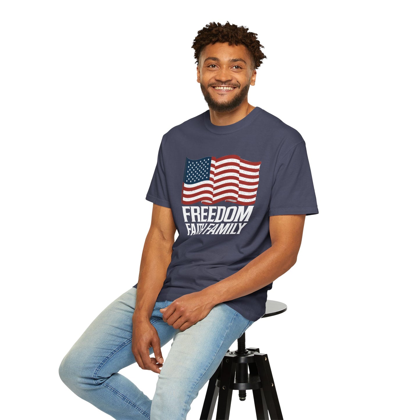 Patriotic Freedom Faith Family T-shirt