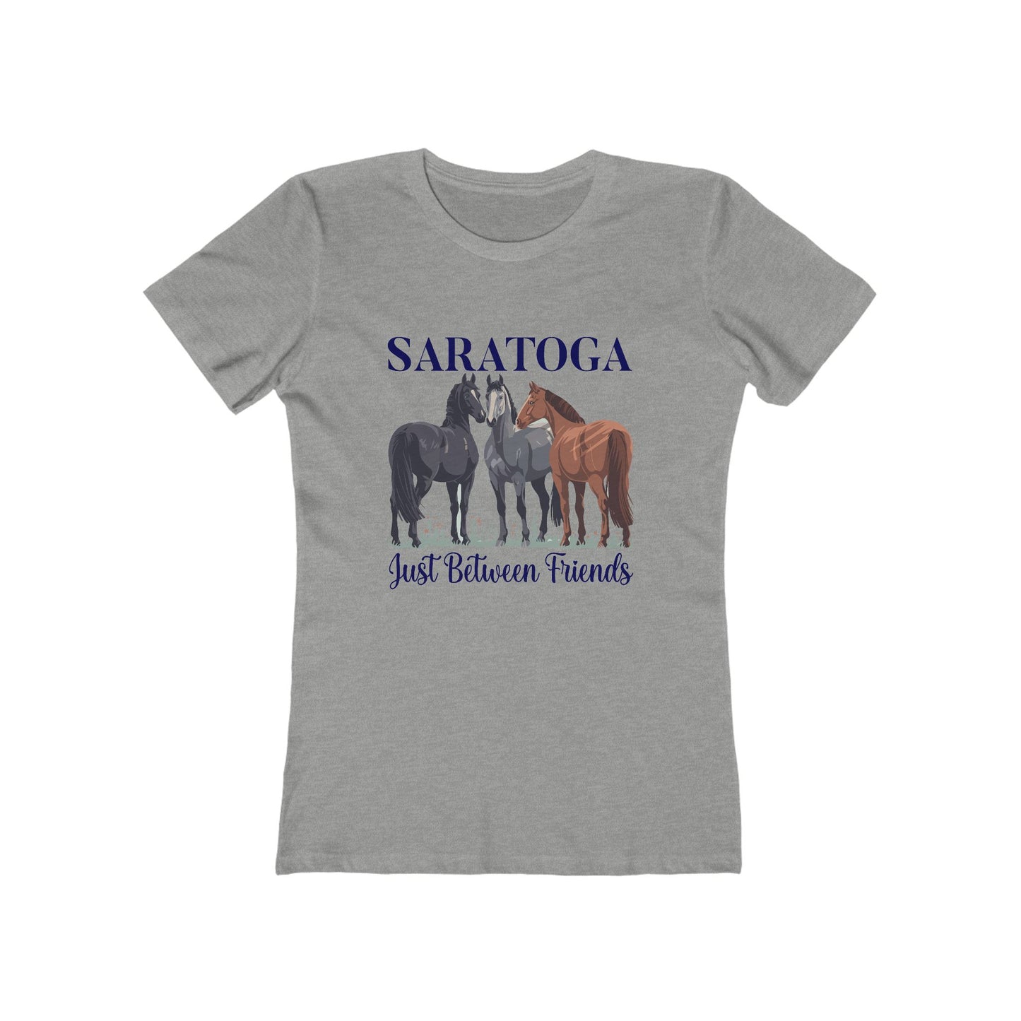 Women's Saratoga Between Friends Horse T-Shirt - 5 colors