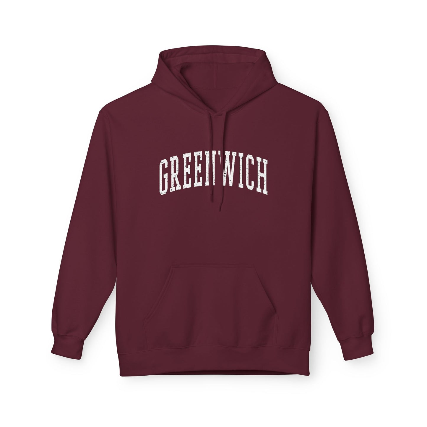 Greenwich, CT Fleece Hoodie - Unisex Sweatshirt for Casual Comfort