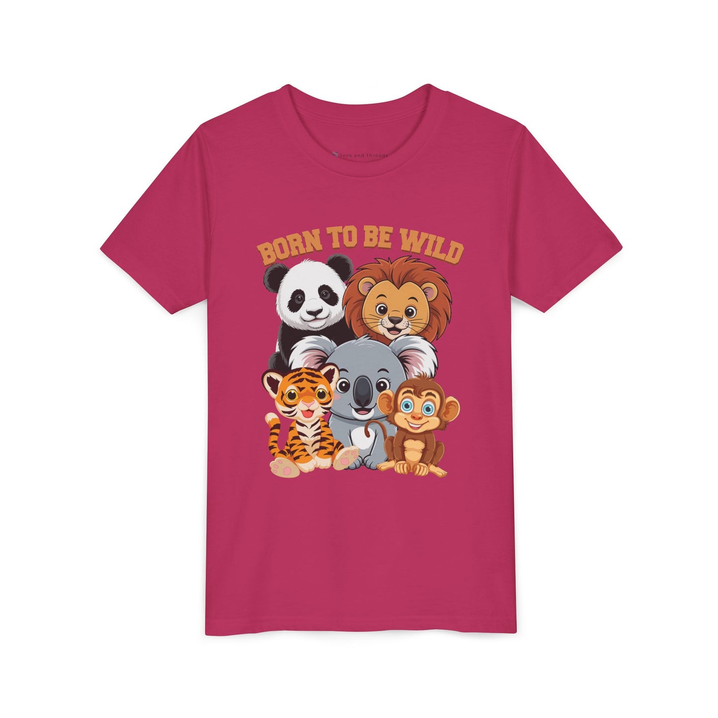 Born to Be Wild Animal Friends Kids T-Shirt