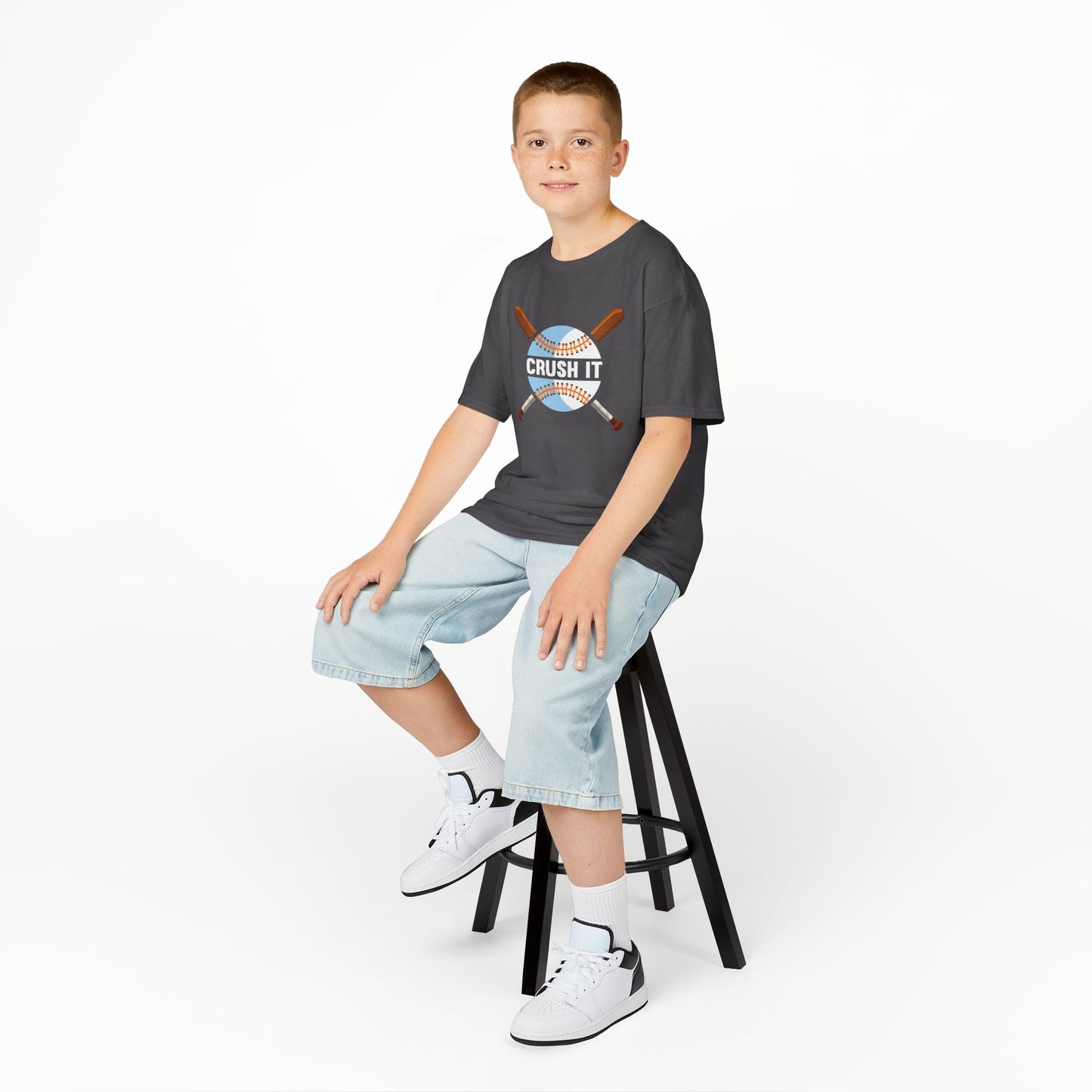 Kids' Crush It Baseball T-Shirt - 8 colors