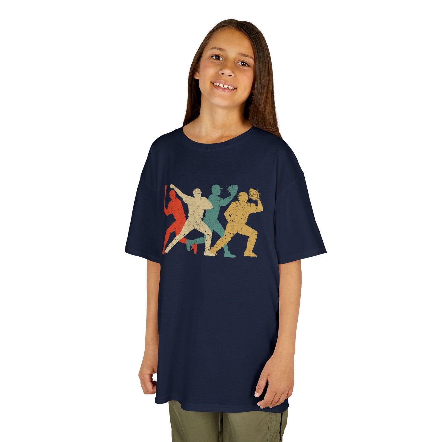 Kids' Baseball Shadows T-Shirt - 13 colors