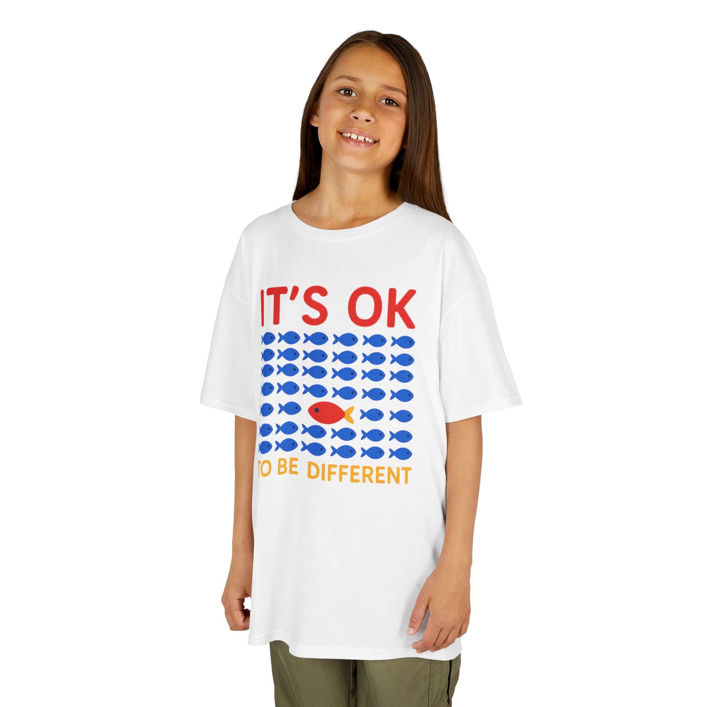 Kids' It's OK To Be Different Fishy Friends T-Shirt - 15 colors