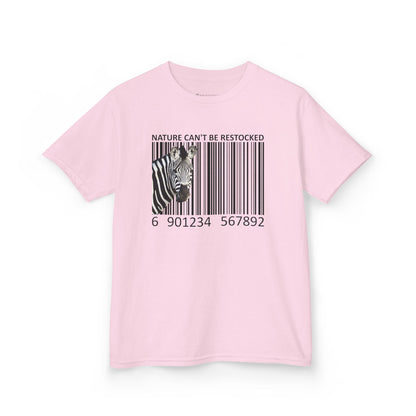 Kids' Nature Can't Be Restocked Zebra T-shirt - 10 colors