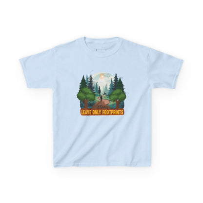 Kids' Leave Only Footprints Forest T-Shirt - 18 colors