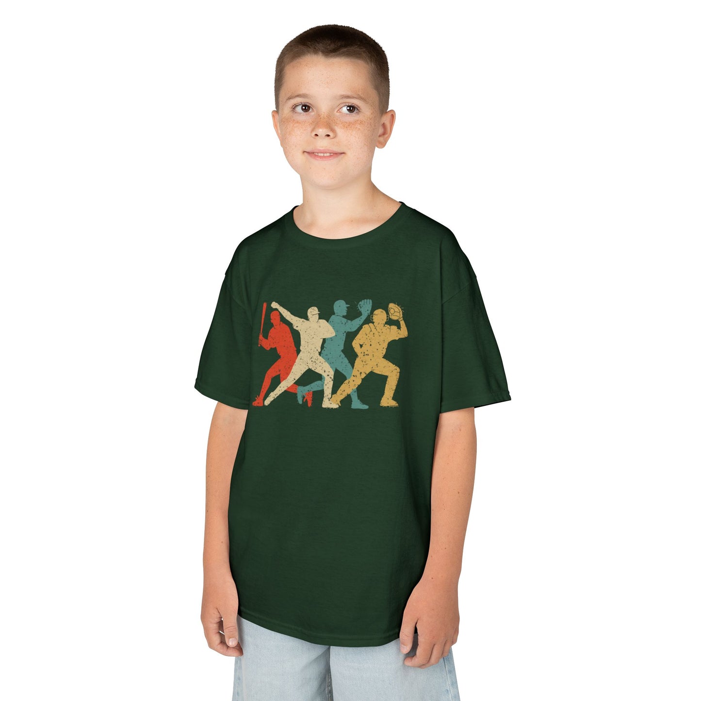 Kids' Baseball Shadows T-Shirt - 13 colors
