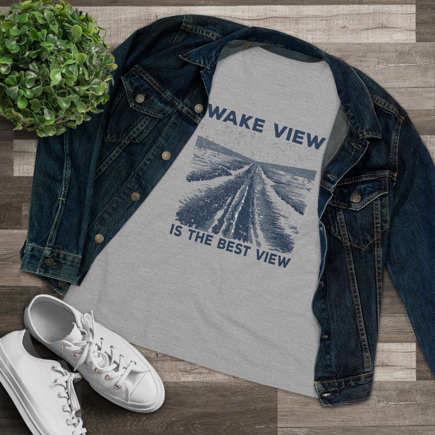 Women's Wake View is The Best View Semi-Relaxed T-Shirt