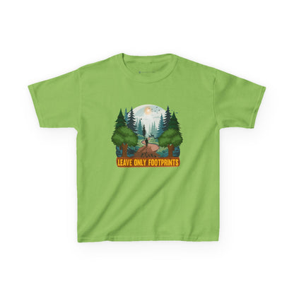 Kids' Leave Only Footprints Forest T-Shirt - 18 colors
