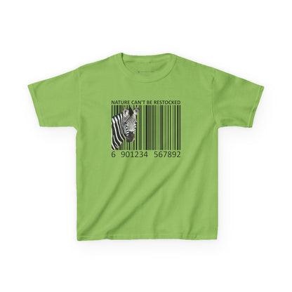 Kids' Nature Can't Be Restocked Zebra T-shirt - 10 colors