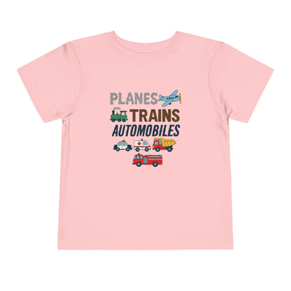 Planes, Trains, Automobiles Cute Toddler Tee - 7 colors