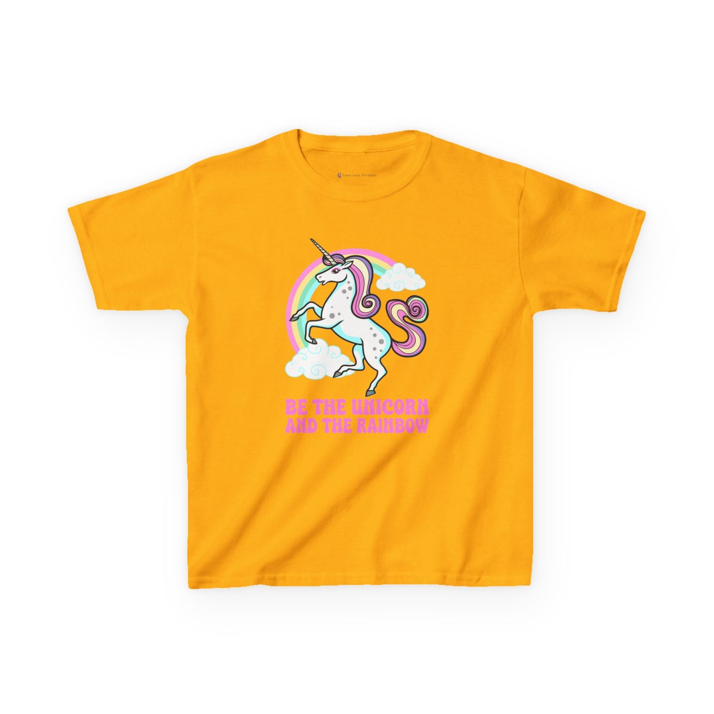 Kids' Be The Unicorn and The Rainbow T-Shirt - 17 Colors