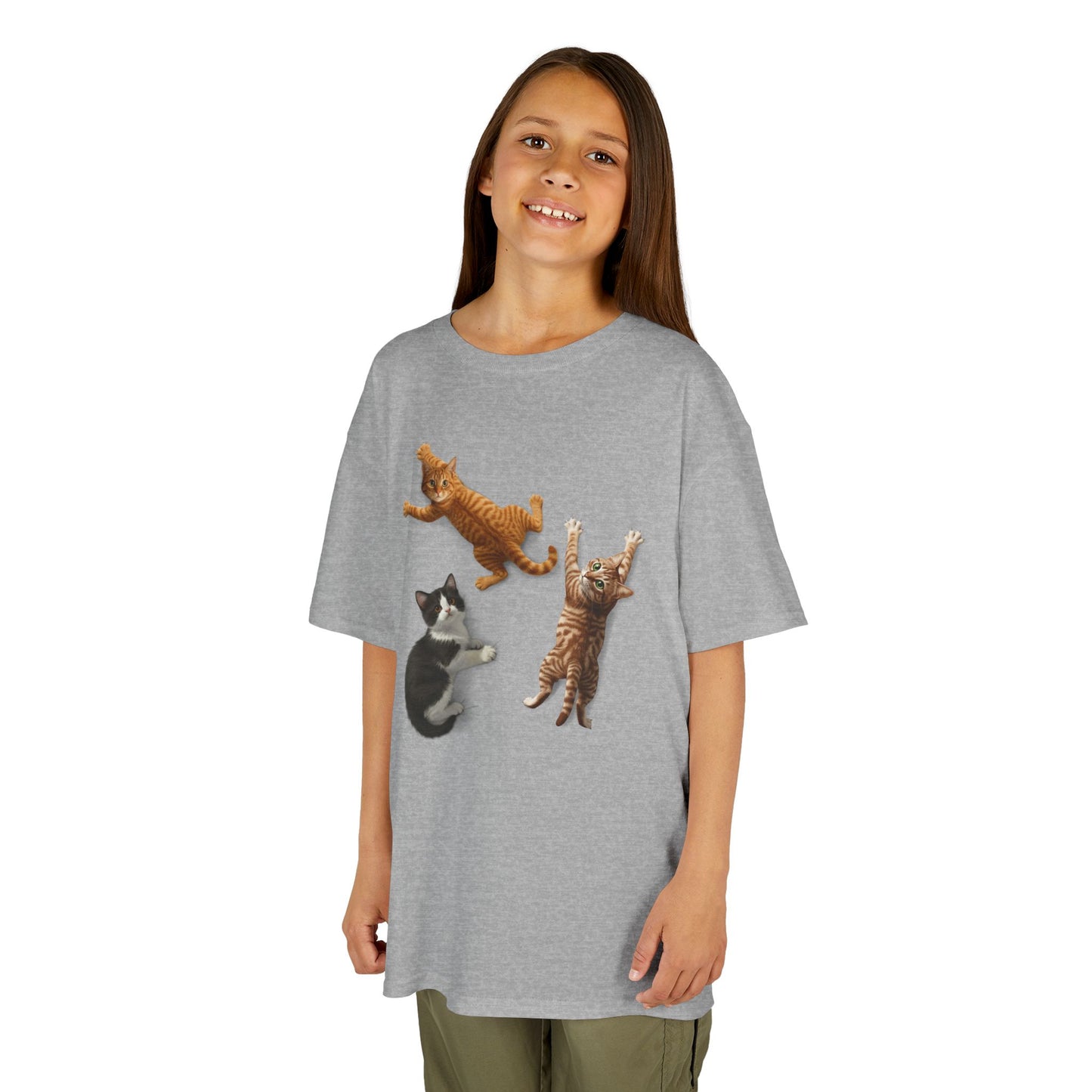 Kids' Clinging Kittens T-Shirt - 14 colors