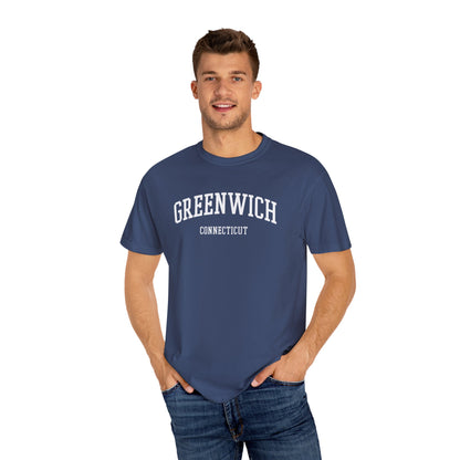 Greenwich CT Classic Block T-shirt - 15 colors