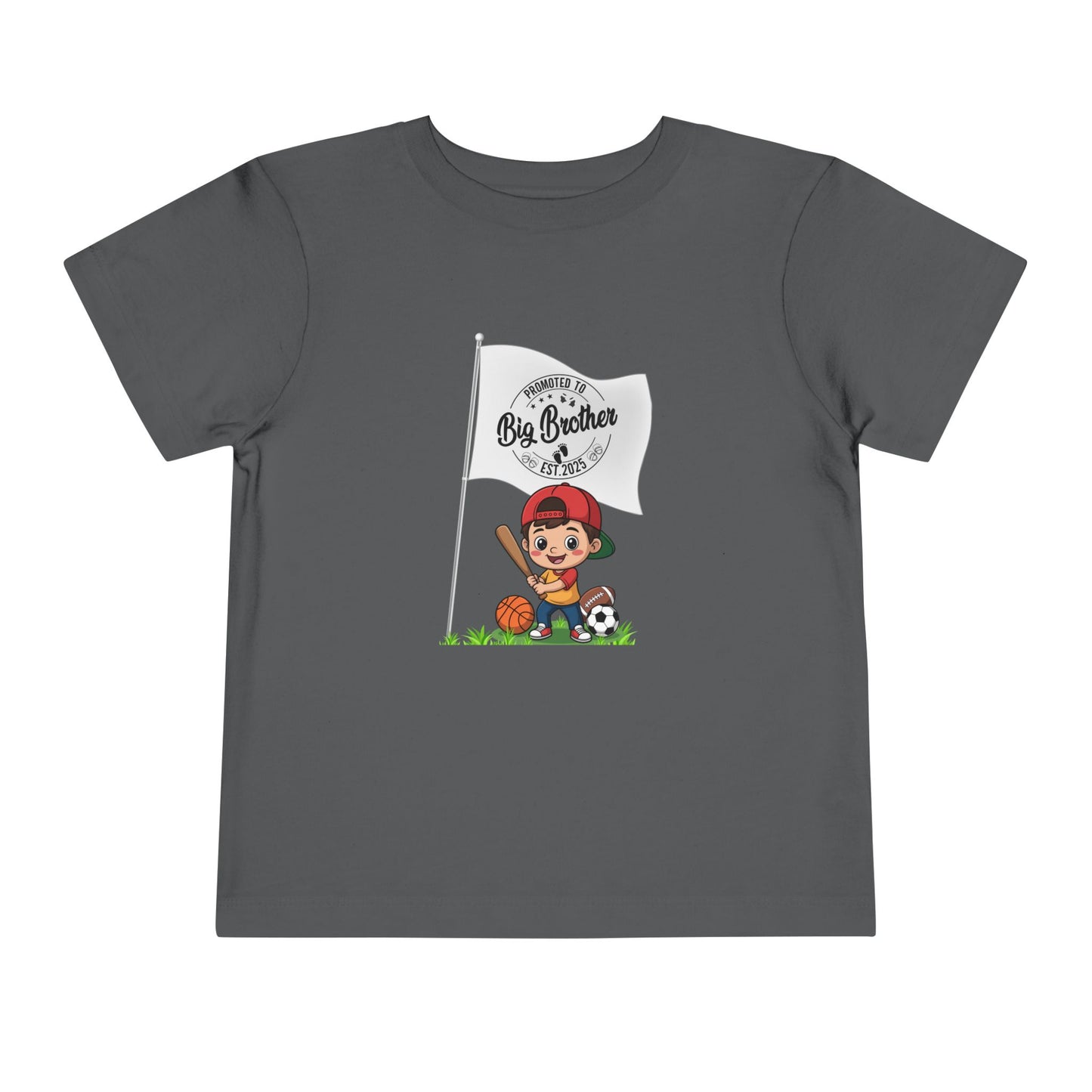 Promoted to Big Brother Cute Toddler Tee - 6 colors