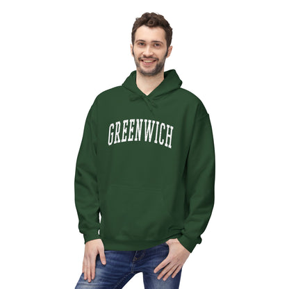 Greenwich, CT Fleece Hoodie - Unisex Sweatshirt for Casual Comfort - 11 colors
