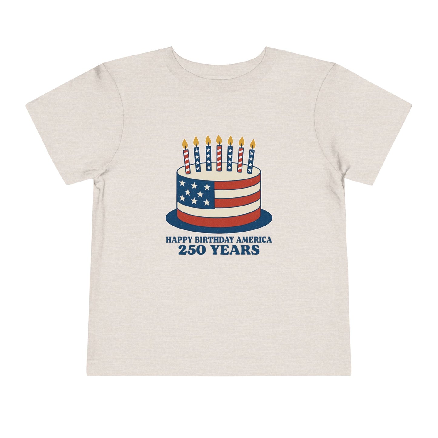 USA Birthday Cake Cute Toddler Tee - 7 colors