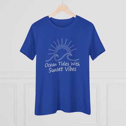 Women's Ocean Tides Sunset Vibes Semi-Relaxed T-Shirt - 8 colors