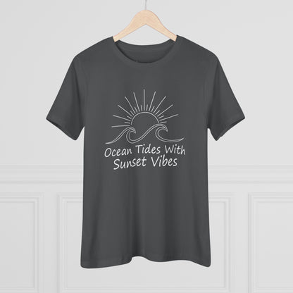 Women's Ocean Tides Sunset Vibes Semi-Relaxed T-Shirt - 8 colors