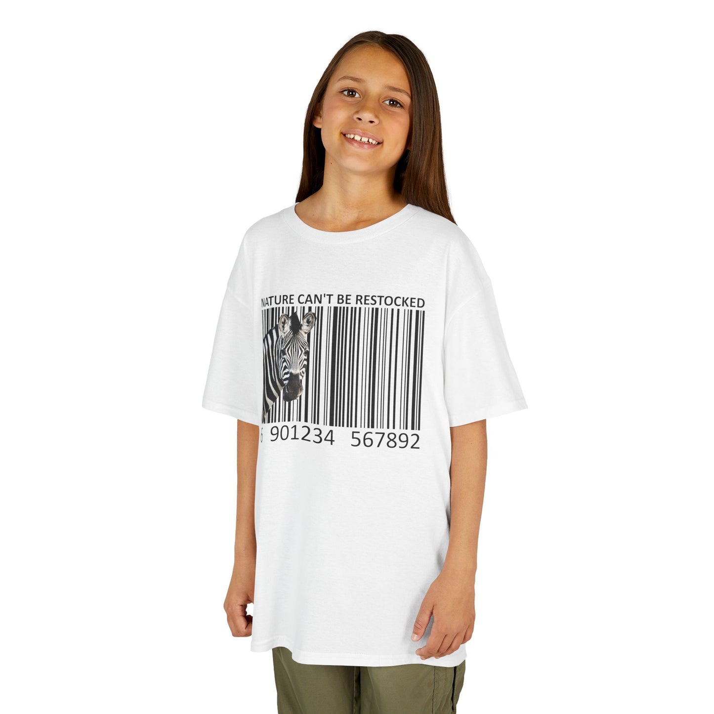 Kids' Nature Can't Be Restocked Zebra T-shirt - 10 colors