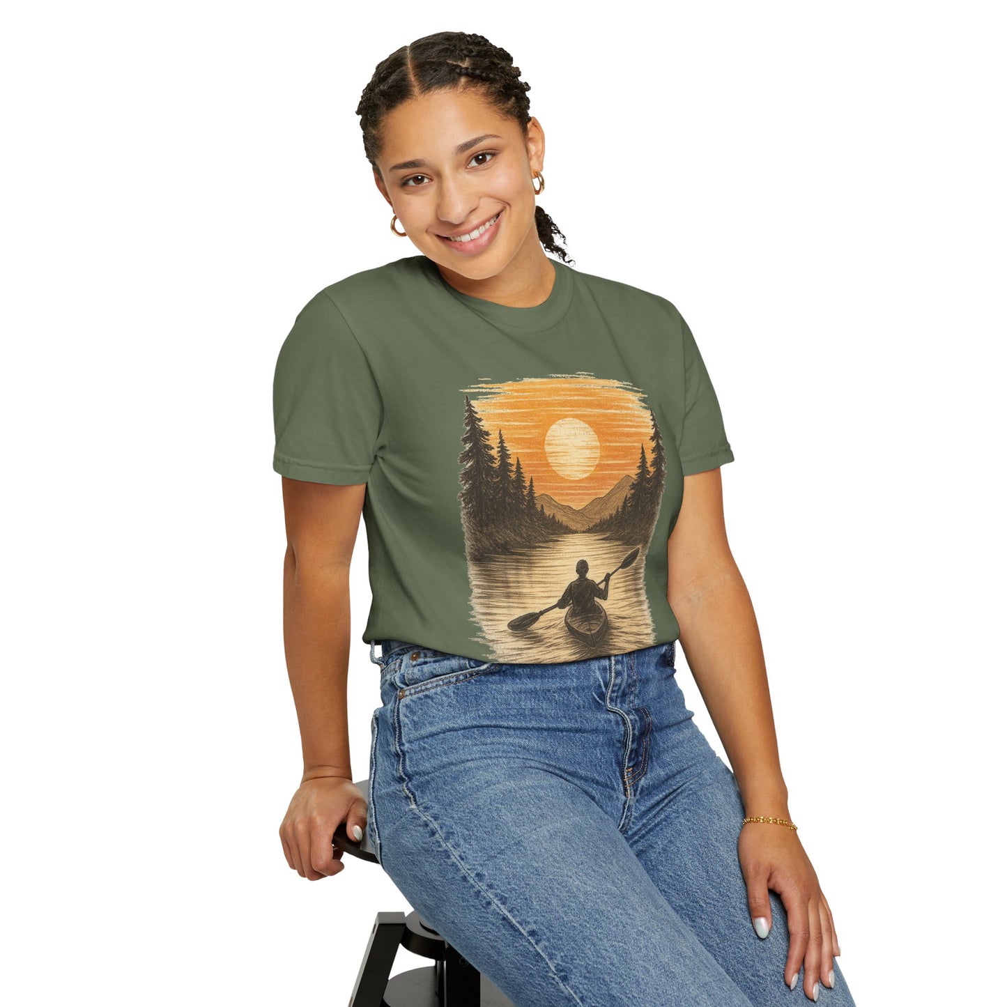 Sunset Kayak Unisex T-Shirt - 11 colors