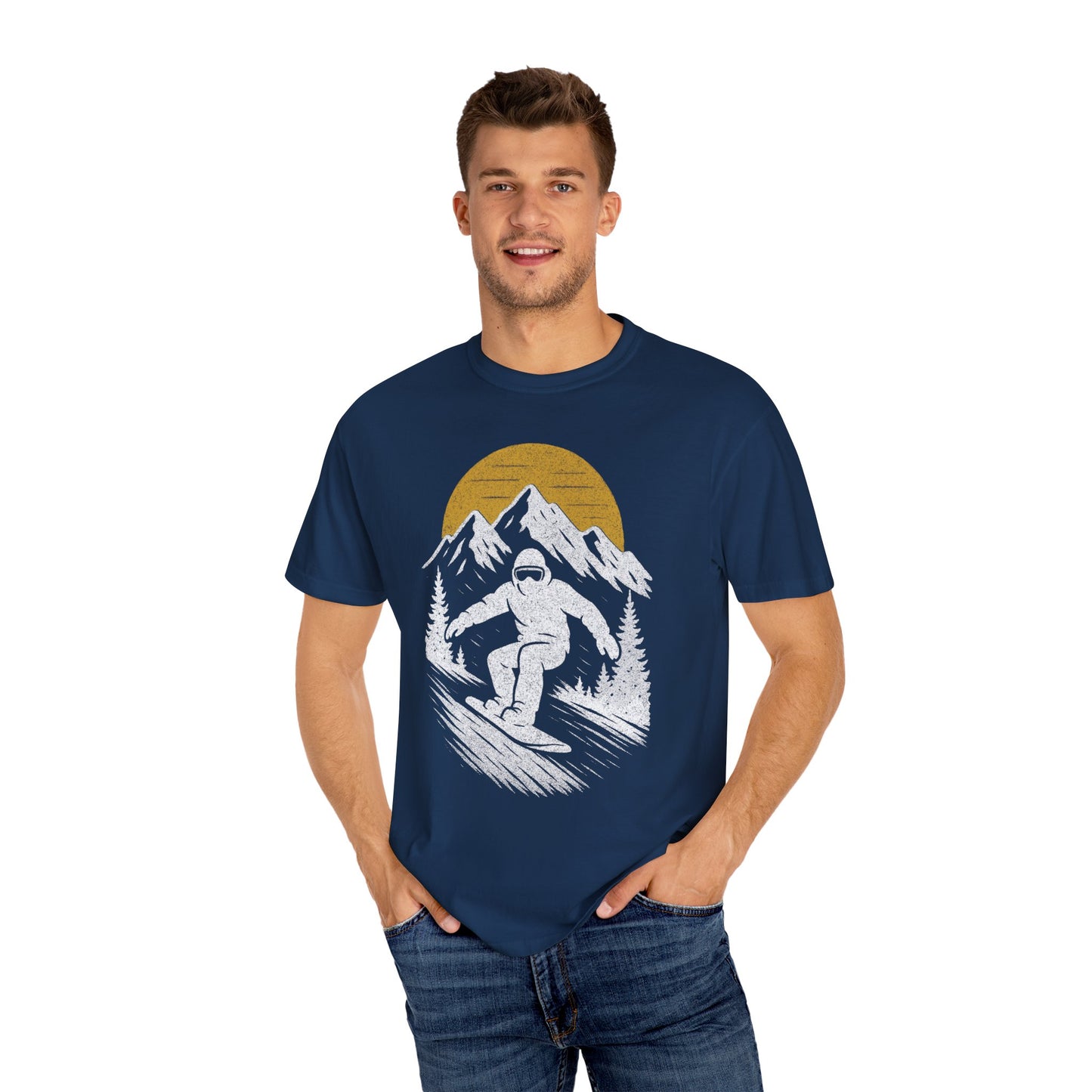 Snowboard Sundown Unisex T-Shirt - 10 colors