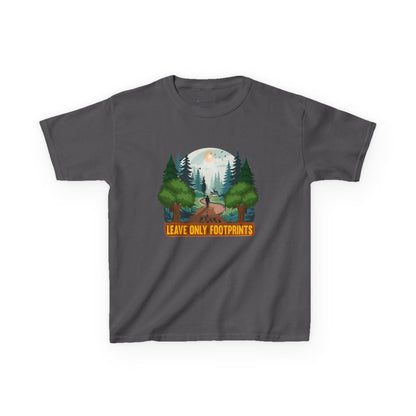 Kids' Leave Only Footprints Forest T-Shirt - 18 colors