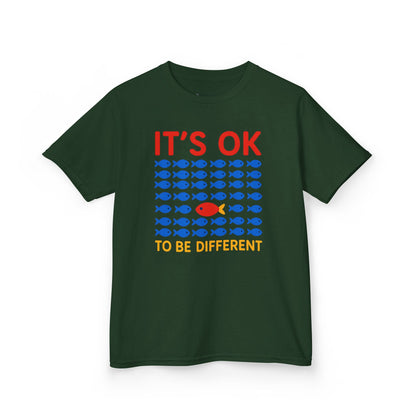 Kids' It's OK To Be Different Fishy Friends T-Shirt - 15 colors